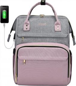 img 4 attached to Stylish And Functional LOVEVOOK Laptop Backpack: Perfect For Women On The Go!
