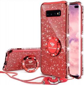 img 4 attached to Shine Bright With The Red Diamond Galaxy S10+ Plus Case For Women