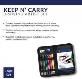 img 2 attached to Royal & Langnickel Drawing Essentials Portable Art Set - Packaging May Vary