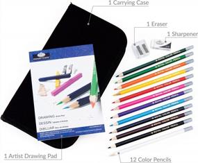 img 1 attached to Royal & Langnickel Drawing Essentials Portable Art Set - Packaging May Vary