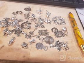 img 5 attached to 40 PCS Alice In Wonderland Fairy Charms Collection - Antique Alice Rabbit Steampunk Skeleton Keys Pendants Jewelry Findings (Silver HK6)
