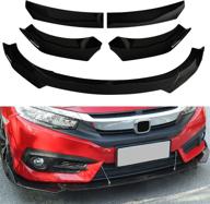 🚗 universal black style front bumper lip chin spoiler for top 10 racing, audi, ford, bmw, honda, chevrolet, civic, benz, mazda, gmc cars логотип