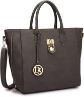 👜 dasein designer satchel shoulder briefcase: stylish women's handbags & wallets - satchels collection logo