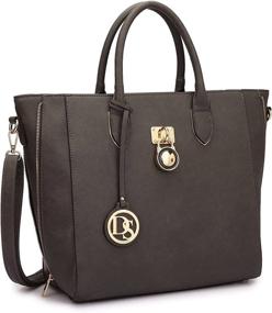 img 4 attached to 👜 Dasein Designer Satchel Shoulder Briefcase: Stylish Women's Handbags & Wallets - Satchels Collection