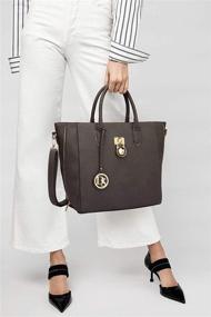 img 3 attached to 👜 Dasein Designer Satchel Shoulder Briefcase: Stylish Women's Handbags & Wallets - Satchels Collection