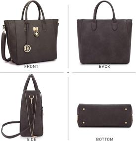 img 1 attached to 👜 Dasein Designer Satchel Shoulder Briefcase: Stylish Women's Handbags & Wallets - Satchels Collection