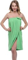 🛀 expressbuynow ladies spa bath towel wrap in vibrant green - 10 color options logo