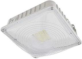 img 4 attached to ETL-Listed 45W Dimmable LED Canopy Ceiling Light Fixture For The Outdoors, Daylight 5000K, 100-240/277VAC, 3921WH-R2 By LEDwholesalers