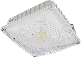 img 1 attached to ETL-Listed 45W Dimmable LED Canopy Ceiling Light Fixture For The Outdoors, Daylight 5000K, 100-240/277VAC, 3921WH-R2 By LEDwholesalers