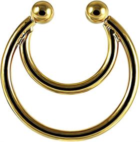 img 4 attached to 💎 Stylish and Safe 16 Gauge Surgical Circular Piercing Women's Jewelry - Enhance Your Style with Confidence