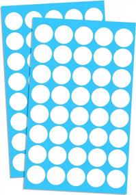 img 4 attached to Colorful Round Sticker Labels - Pack Of 2000, 3/4 Inch Size, In White