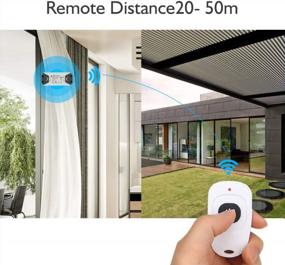 img 1 attached to Enhance Your Home Automation with eMylo Smart Wireless RF Motor Controller Switch - AC 220V Motor Remote Control Switch with 433Mhz RF Relay Module - Universal Support for Rolling Door/Electric Curtains