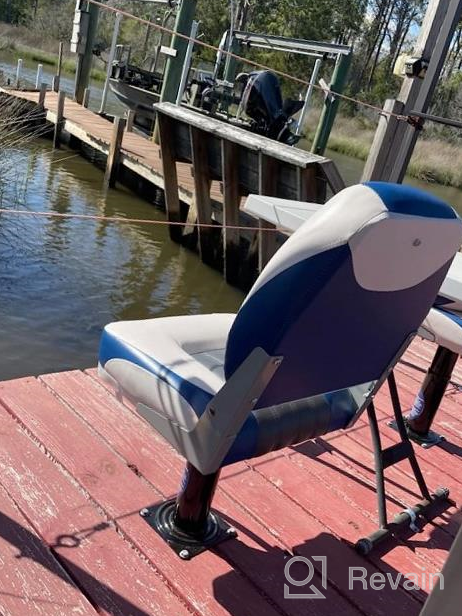 img 1 attached to XGEAR Deluxe Low/High Back Boat Seat, Fold-Down Fishing Boat Seat review by Chris Nako