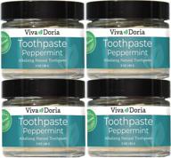 pack doria fluoride natural toothpaste logo