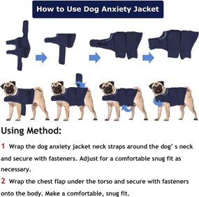 img 3 attached to Жилет от тревоги для собак - успокаивающий жилет от собачьей тревоги, разделения, грозы, фейерверков, посещения ветеринара, путешествий - дизайн третьего поколения, подходит для маленьких, средних и больших собак.