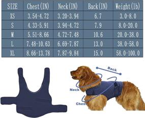 img 2 attached to Жилет от тревоги для собак - успокаивающий жилет от собачьей тревоги, разделения, грозы, фейерверков, посещения ветеринара, путешествий - дизайн третьего поколения, подходит для маленьких, средних и больших собак.
