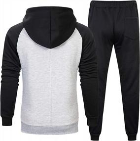 img 3 attached to Sweatsuits Tracksuit Athletic Sweatshirt Sweatpants Men's Clothing in Active