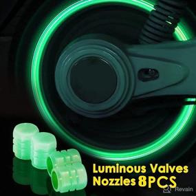 img 3 attached to Universal Fluorescent Luminous Suitable Motorcycles Tires & Wheels