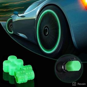 img 4 attached to Universal Fluorescent Luminous Suitable Motorcycles Tires & Wheels