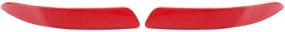 img 3 attached to 🔴 Red Rear Bumper Reflector, Fit for E70 X5 2007-2013 (Left & Right) - 63217158949, 63217158950