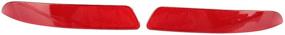 img 2 attached to 🔴 Red Rear Bumper Reflector, Fit for E70 X5 2007-2013 (Left & Right) - 63217158949, 63217158950