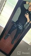 img 1 attached to Idopy Men`S Rock Steampunk Lace Up PU Leather Pants Slim Fit review by Robert Viher