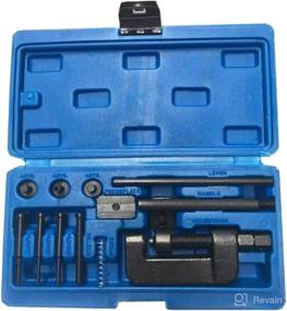 img 3 attached to 13-Piece Motorcycle Chain Breaker Set - SOFEDY Chain Rivet Removal Tool Kit with Cutter, Sturdy Design and Blue Carrying Case - Fits 520/525/530/630 Pitch - Ideal for Motorcycle Bike Chains