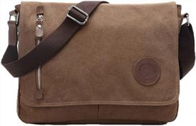 img 4 attached to High Quality Unisex Canvas Messenger Bag - Perfect For Traveling And Camping | Egoelife
