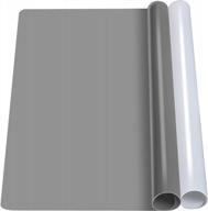 2 pack silicone mats for resin molds, leorbo 15.7"x 11.7", crafts & epoxy diy art projects, dark gray & translucent logo