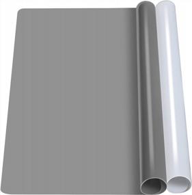 img 4 attached to 2 Pack Silicone Mats For Resin Molds, LEORBO 15.7"X 11.7", Crafts & Epoxy DIY Art Projects, Dark Gray & Translucent