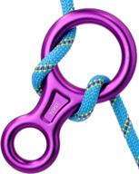 35kn figure 8 descender | cyberdyer rescue belay device for climbing, rappelling & belaying logo
