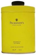 🍇 pecksniffs grapefruit & citron luxury talcum powder: authentic 7.05 oz. england-made logo