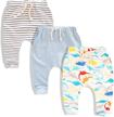 eufance 3 pack months joggers newborn apparel & accessories baby girls good in clothing logo