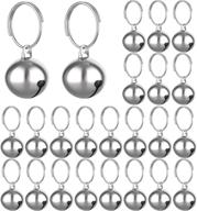 🔔 24 sets of pet cat and dog collar bells – loud pendant accessories for cats and dogs – silver logo