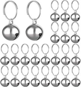 img 4 attached to 🔔 24 Sets of Pet Cat and Dog Collar Bells – Loud Pendant Accessories for Cats and Dogs – Silver