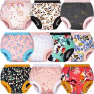 🐘 big elephant baby girls training underpants: 10 pack for toddlers, 12-24 months логотип