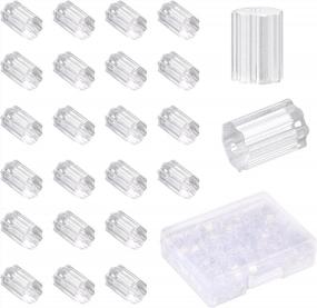 img 4 attached to 1000 шт. прозрачные силиконовые спинки для серег 3 мм - гипоаллергенные, резиновые римские колонны для заклепок и крючков | Форизе
