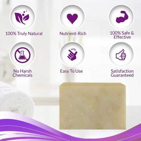 img 1 attached to Eczema Soap Bar For Face And Body – All Natural Dermatitis, Psoriasis Treatment For Dry Itchy Flaky Skin Relief – Gentle Detoxifying, Healing, Anti-Itch, Cleansing Skincare Remedy – 4 Oz Eczema Soap Bar Made In USA