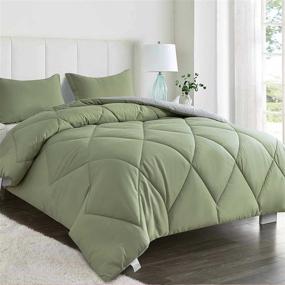 img 4 attached to Nanko Comforter Reversible Alternative Microfiber Bedding ~ Duvet Covers & Sets