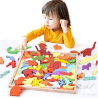 🧩 mont pleasant 2in1 wooden stacking blocks: engaging farm animal puzzles & montessori fun for toddlers - educational wood building blocks set for 3-7 year olds logo