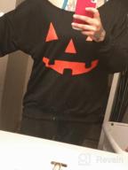 img 1 attached to Lymanchi Women Slouchy Shirts Halloween Pumpkin Long Sleeve Sweatshirts Pullover review by Antoine Collins