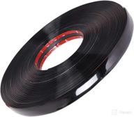 🚗 6.5ft self-adhesive black automotive trim molding strip - 3/4in (20mm) car/truck/rv side body trim for scratch-proof window, door, bumper logo