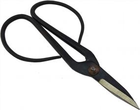 img 3 attached to Аккуратная обрезка с помощью черных ножниц для бонсай BambooMN 7,25 дюйма - высококачественный инструмент для обрезки бонсай
