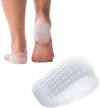 tuli's heavy duty gel heel cups for shock absorption and plantar fasciitis relief, made in usa, large size (1 pair) logo