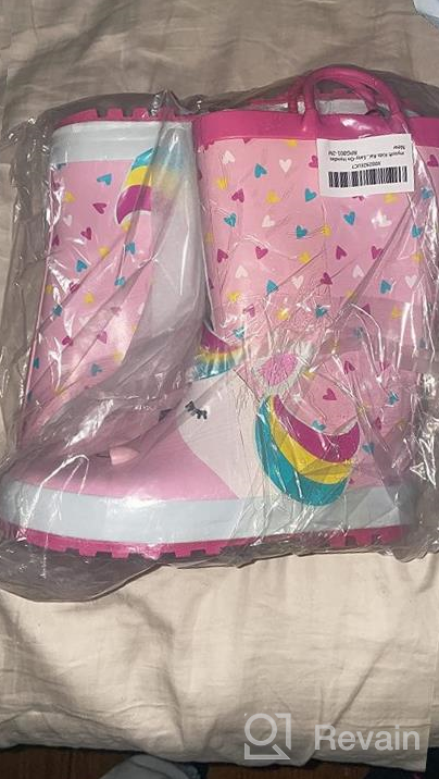 img 1 attached to 🌧️ Mysoft Patterns Dinosaurs Waterproof Rainboots for Boys' Outdoor Adventures review by Benjamin Michels