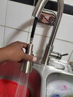 img 1 attached to Stainless Steel Single-Handle Kitchen Faucet With Pull-Down Sprayer And Pull-Out Option - Ideal For Kitchen Sinks, High-Quality Faucets review by Maurice Arnold