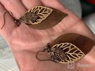 img 1 attached to Pomina Fashion Earrings Filigree ChocoGold_Earrings review by Kelly Pierce