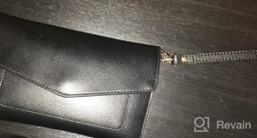 img 6 attached to Upgrade Your Style With SeptCity Genuine Leather Wristlet Keychain For Clutch Wallet And Cellphone