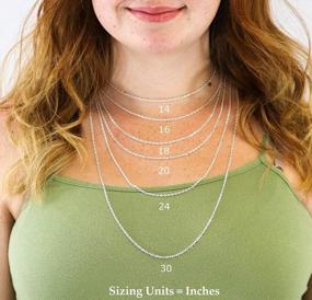 img 1 attached to Персонализируйте свой стиль с именным ожерельем DayOfShe'S из 18-каратного золота - идеальный подарок для мамы