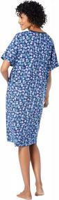 img 2 attached to Chic And Comfortable: Dreams & Co. Plus Size Print Sleepshirt For A Peaceful Night'S Rest